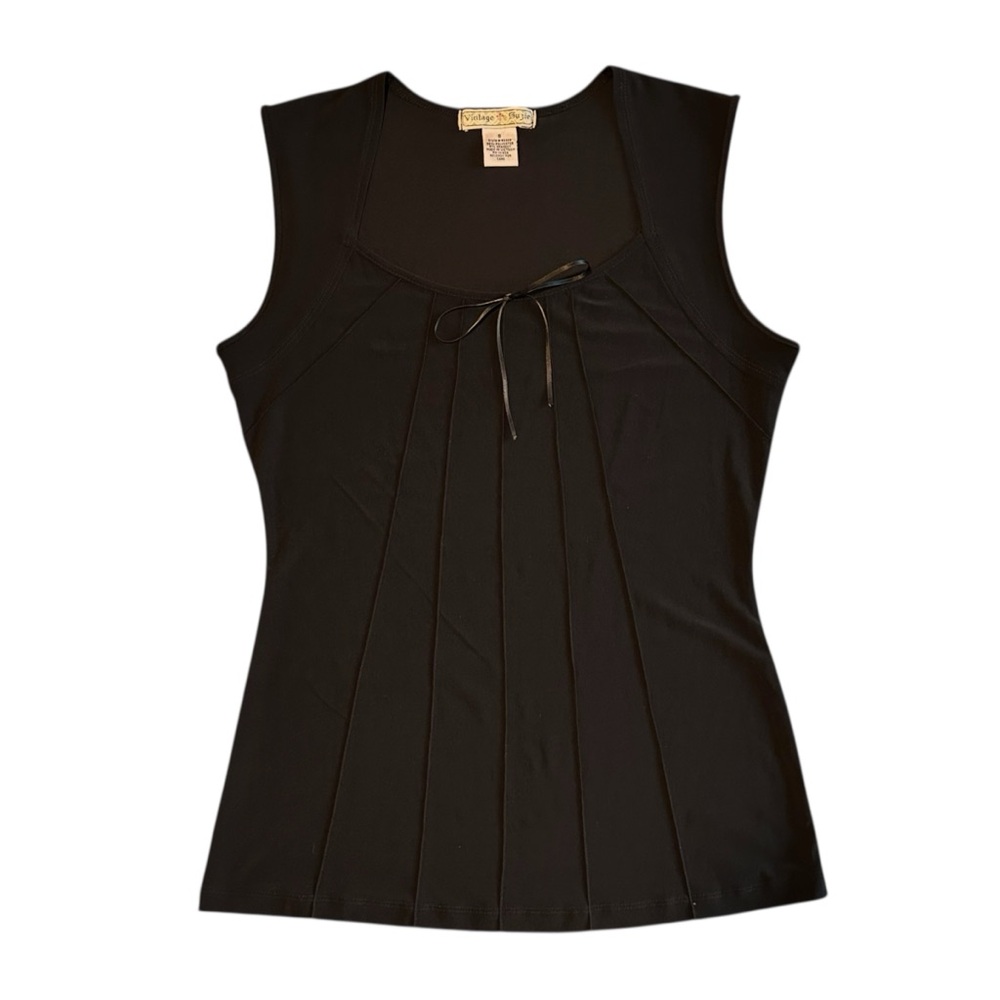 Goth tank tie top blouse